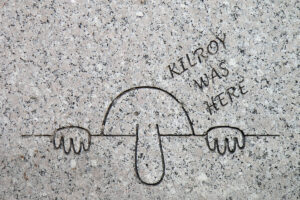 By Luis Rubio from Alexandria, VA, USA - Kilroy was here, CC BY 2.0, https://commons.wikimedia.org/w/index.php?curid=3558598